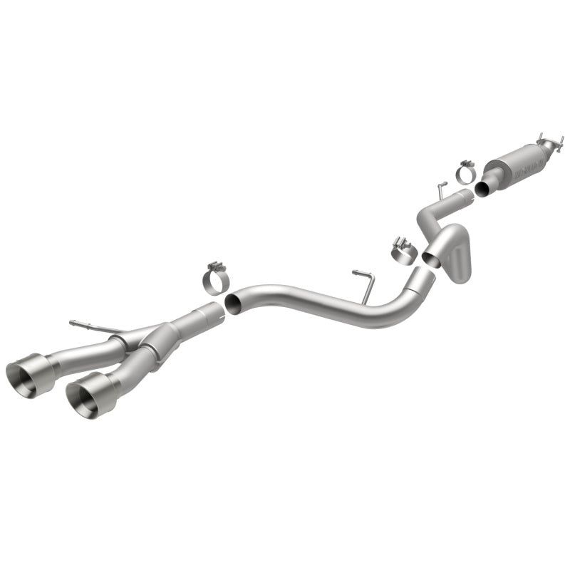 Magnaflow 15215 MagnaFlow 13 Hyundai Veloster 1.6L Turbo Dual Center Rear Exit Stainless Cat Back Perf Exhaust