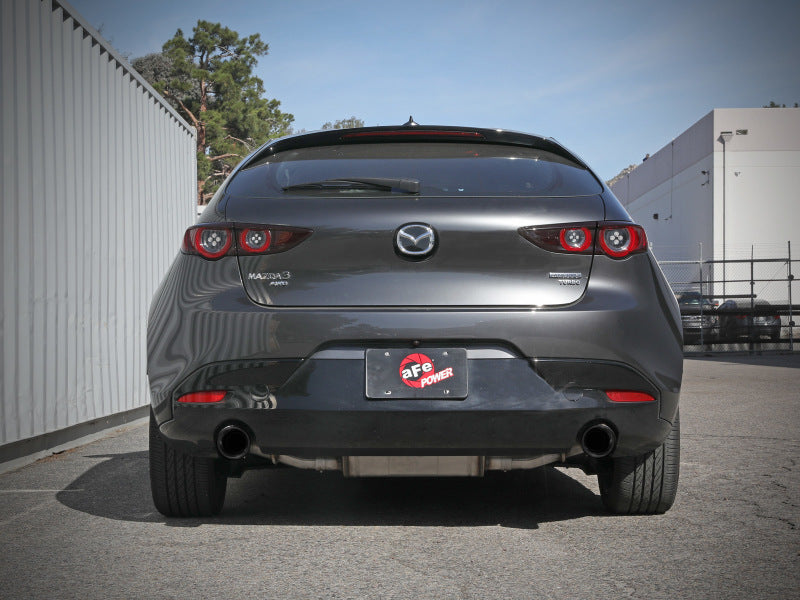 aFe 49-37023-B 19-22 Mazda 3 L4 2.5L Takeda 3in to 2-1/2in 304 Stainless Steel Axle-Back Exhaust w/ Black Tip