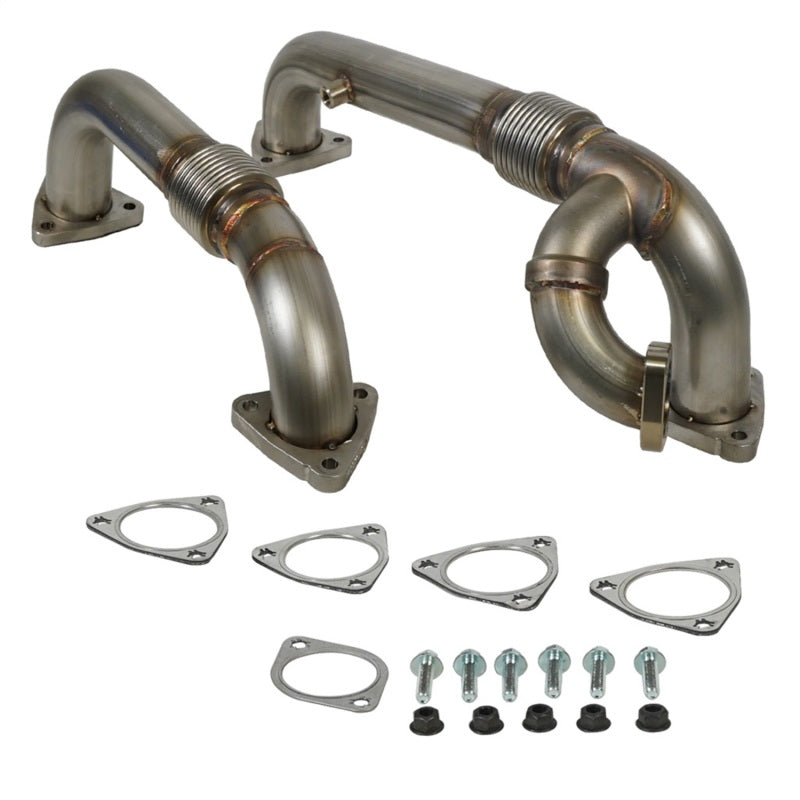 BD Diesel 1041484 08-10 Ford F-250/F-350/F-450/F-550 Powerstroke 6.4L Up Pipes Kit w/Manifold Set