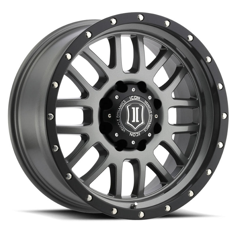 ICON 1220908955GM Alpha 20x9 8x180 12mm Offset 5.5in BS Gunmetal Wheel