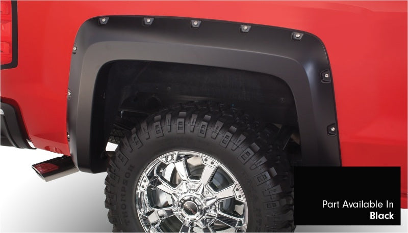 Bushwacker 40957-34 16-18 Chevy Silverado 1500 Fleetside Pocket Style Flares 4pc 78.8/97.8in Bed - Black