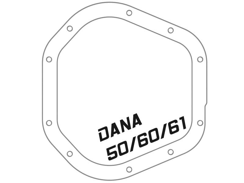 aFe 46-71100B Pro Series Dana 60 Front Differential Cover Black w/ Machined Fins 17-20 Ford Trucks (Dana 60)