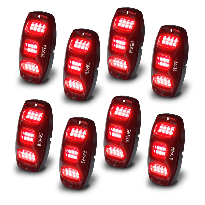 ORACLE Lighting 5895-339-8 Oracle Underbody RGB+W Wheel Well Rock Light Kit - 8 PCS - ColorSHIFT