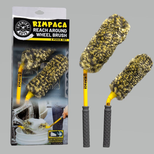 Chemical Guys ACC615 Rimpaca Reach Around Ultimate Wheel Brush Set - 2 Pcs
