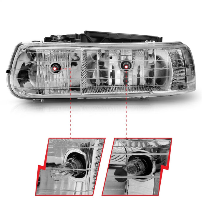 ANZO 111011 ANZ Crystal Headlights