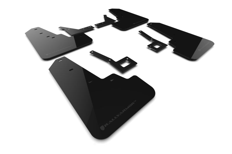 Rally Armor MF98-UR-BLK-DGRY 19-25 Dodge RAM 1500 Rebel Black UR Mud Flap w/Dark Grey Logo