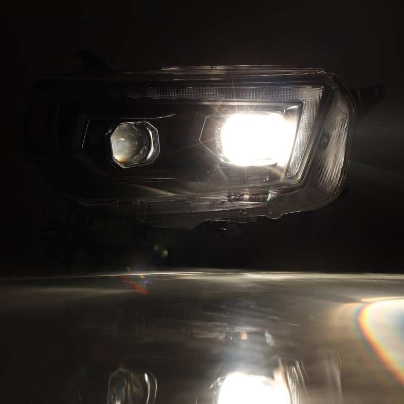 AlphaRex 880755 10-13 Toyota 4Runner PRO-Series Projector Headlights Plank Style Black w/Seq Signal/DRL