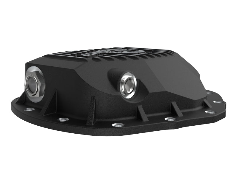 aFe 46-71260B 2020 Chevrolet Silverado 2500 HD Rear Differential Cover Black ; Pro Series w/ Machined Fins