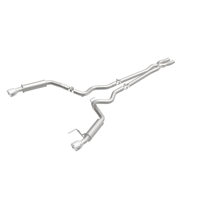 Magnaflow 19099 MagnaFlow Cat Back, SS, 2.5in, Competition, Dual Split Polished 4.5in Tips 2015 Ford Mustang V6 3.7L