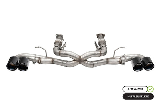 CORSA Performance 21102CFBLK Corsa 20-25 Chevrolet Corvette C8 RWD 3in Xtreme Cat-Back Exhaust w/4.5in Carbon Fiber Black PVD Tip