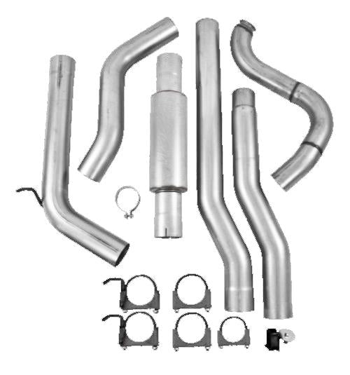 MBRP S6150P 88-93 Dodge 2500/3500 Cummins 5.9L 4WD ONLY Turbo Back Single Side Exit P Series Exhaust