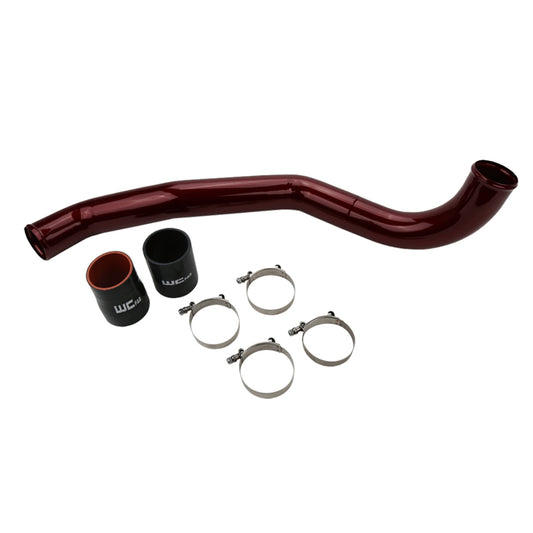 Wehrli WCF100708-RED 17-19 Chevrolet 6.6L L5P Duramax Driver Side 3in Intercooler Pipe - WCFab Red
