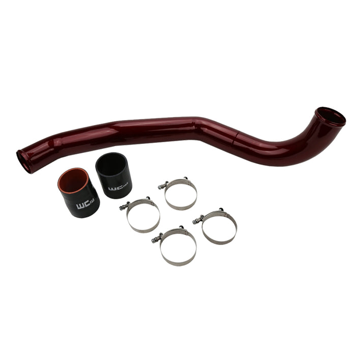 Wehrli WCF100708-RED 17-19 Chevrolet 6.6L L5P Duramax Driver Side 3in Intercooler Pipe - WCFab Red