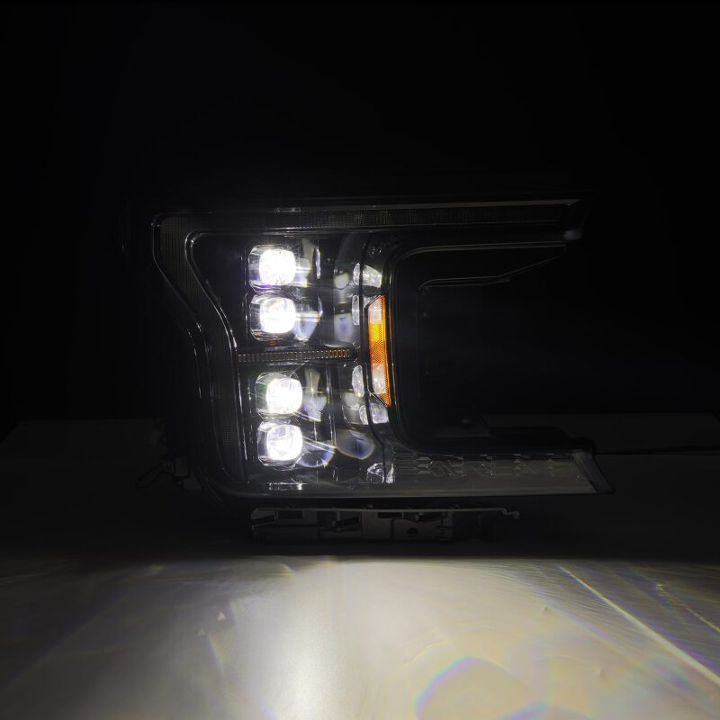 AlphaRex 880249 18-20 Ford F-150 NOVA LED Proj Headlight Alpha Blk (14th Gen G2 Style)
