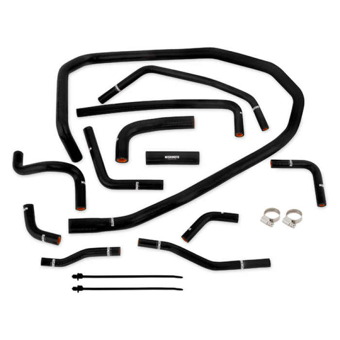 Mishimoto MMHOSE-WRX-15ANCBK 2015 Subaru WRX Black Silicone Radiator Coolant Ancillary Hoses Kit