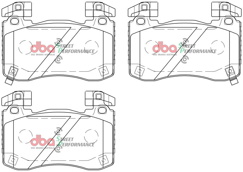 DBA DB15003SP 2018+ Kia Stinger V6 Twin Turbo SP Performance Front Brake Pads