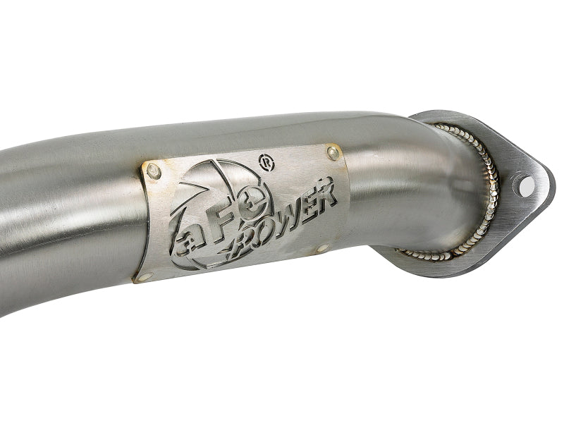 aFe 49-36130NM-B Takeda 2.5in 304 SS Axle-Back Exhaust w/ Black Tips 16-18 Infiniti Q50 V6-3.0L (tt)