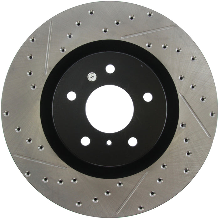 Stoptech 127.42076R StopTech Slotted & Drilled Sport Brake Rotor