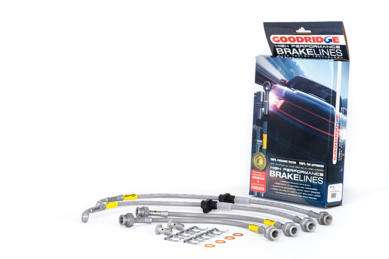 Goodridge 20019 96-00 Honda Civic CX/DX/HX w/ Small Front Rotors SS Brake Lines