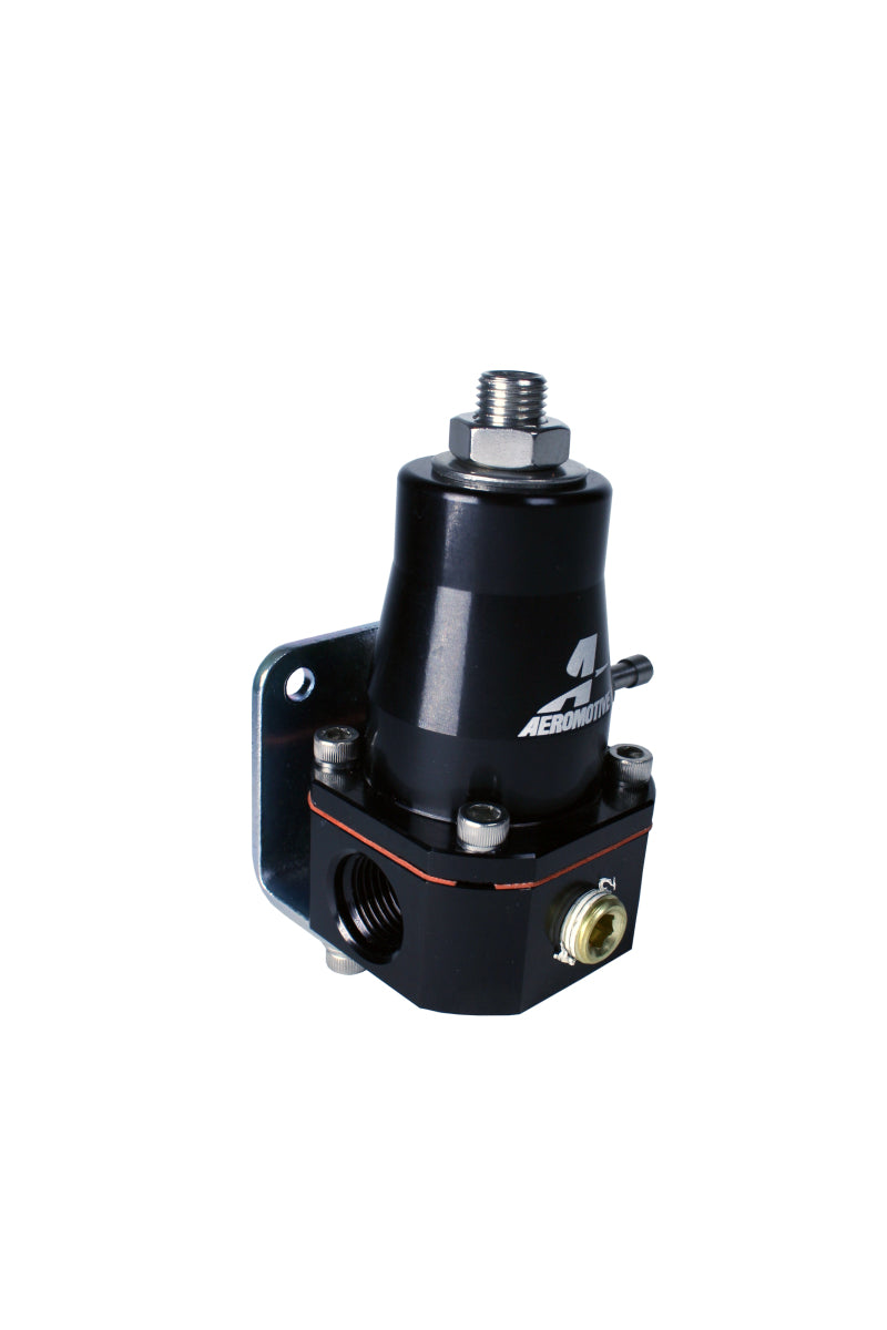 Aeromotive 13136 Adjustable Regulator Billet EFI Bypass - (2) -6 Inlets/(1) -6 Return - Black