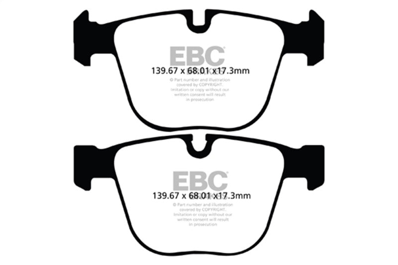 EBC DP32020C 10+ BMW 535i 3.0 Twin Turbo GT (F07) Redstuff Rear Brake Pads