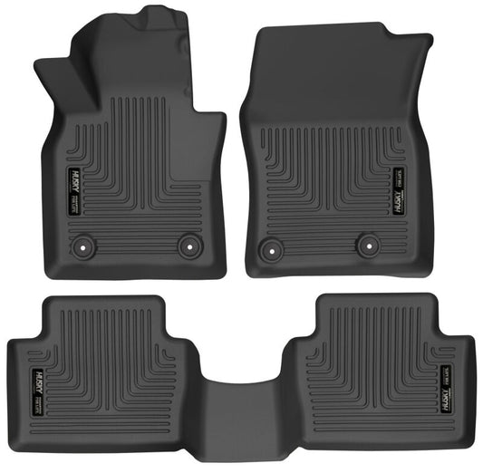 Husky Liners 95121 19-22 Mazda 3 / 20-22 CX-30 WeatherBeater Front & 2nd Seat Floor Liners - Black