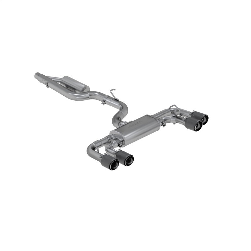 MBRP S46053CF 15-19 VW Golf R 3 in Cat Back w/ 4 in OD Quad Carbon Fiber Tips - T304