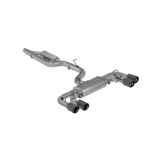 MBRP S46053CF 15-19 VW Golf R 3 in Cat Back w/ 4 in OD Quad Carbon Fiber Tips - T304