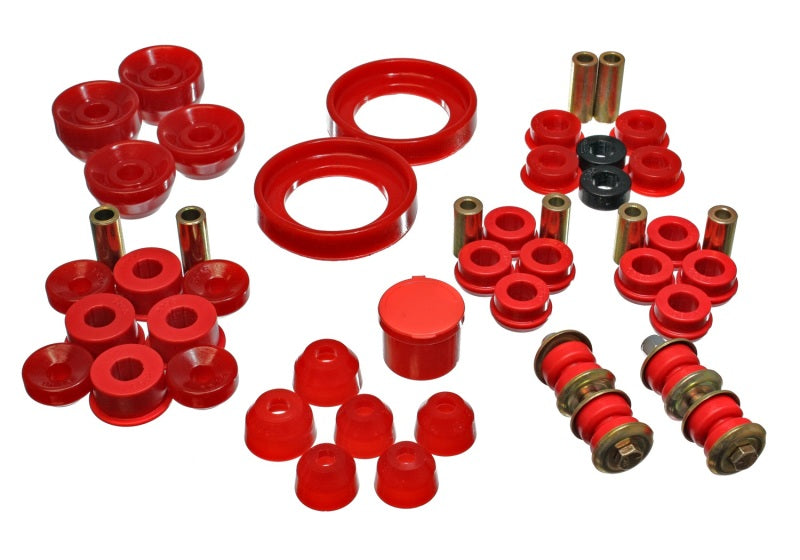 Energy Suspension 16.18108R 90-93 Honda Accord/Odyssey Red Hyper-Flex Master Bushing Set