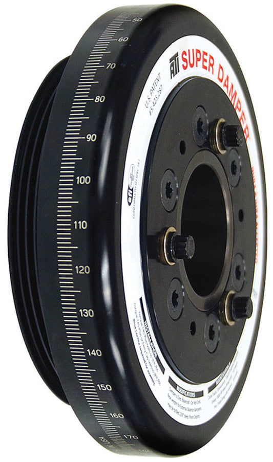 ATI ATI918456 Damper - 7.074in - Alum - Honda D - 4 Grv Rear Alum uminum Pulley - 10 Percent Underdrive