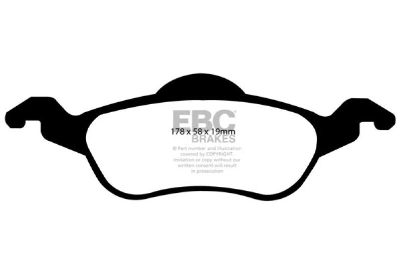 EBC DP31185C 00-04 Ford Focus 2.0 Redstuff Front Brake Pads