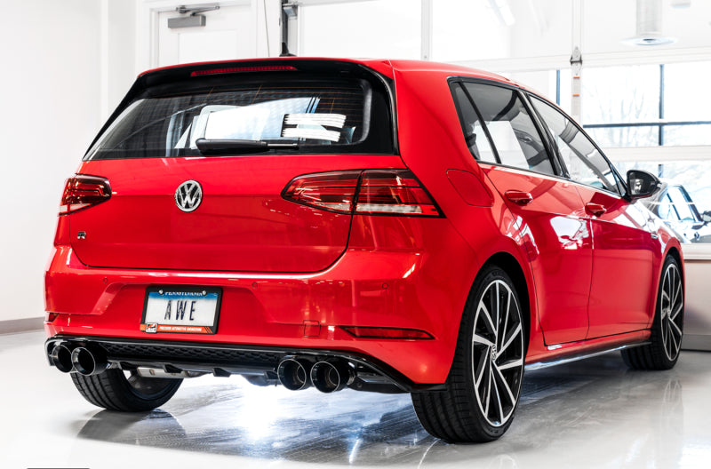 AWE Tuning 3025-43070 MK7.5 Golf R SwitchPath Exhaust w/Diamond Black Tips 102mm