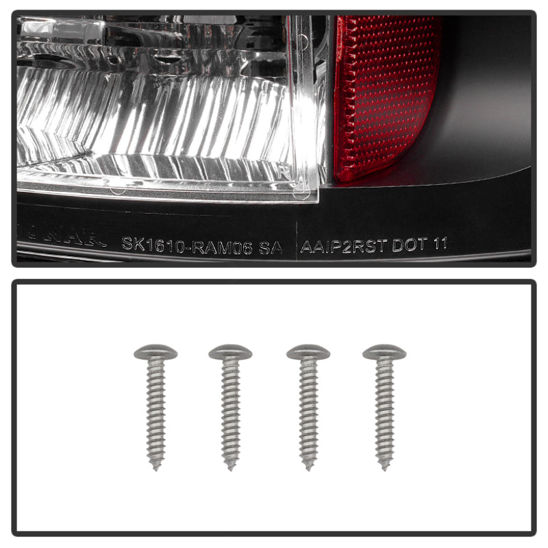 SPYDER 5002556 Spyder Dodge RAM 02-06 1500/RAM 2500/3500 03-06 LED Tail Light Black ALT-YD-DRAM02-LED-BK