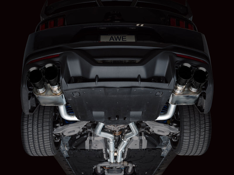 AWE Tuning 3025-43375 AWE 2024 Ford Mustang Dark Horse S650 RWD SwitchPath Catback Exhaust w/ Quad Diamond Black Tips