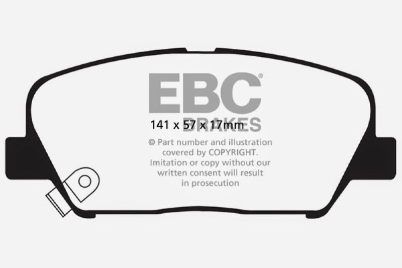 EBC DP41856R 09+ Hyundai Genesis Coupe 2.0 Turbo Yellowstuff Front Brake Pads