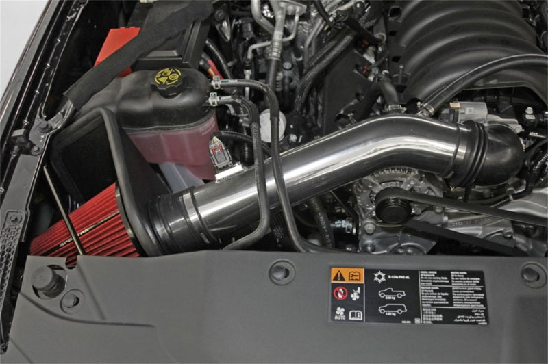 Spectre 9006 14-15 GM Silverado/Sierra V8-5.3L F/I Air Intake Kit - Polished w/Red Filter