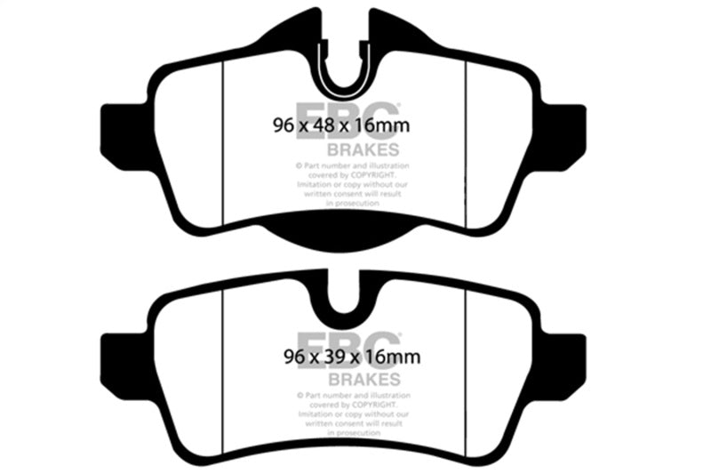 EBC DP41931R 07-14 Mini Hardtop 1.6 Yellowstuff Rear Brake Pads