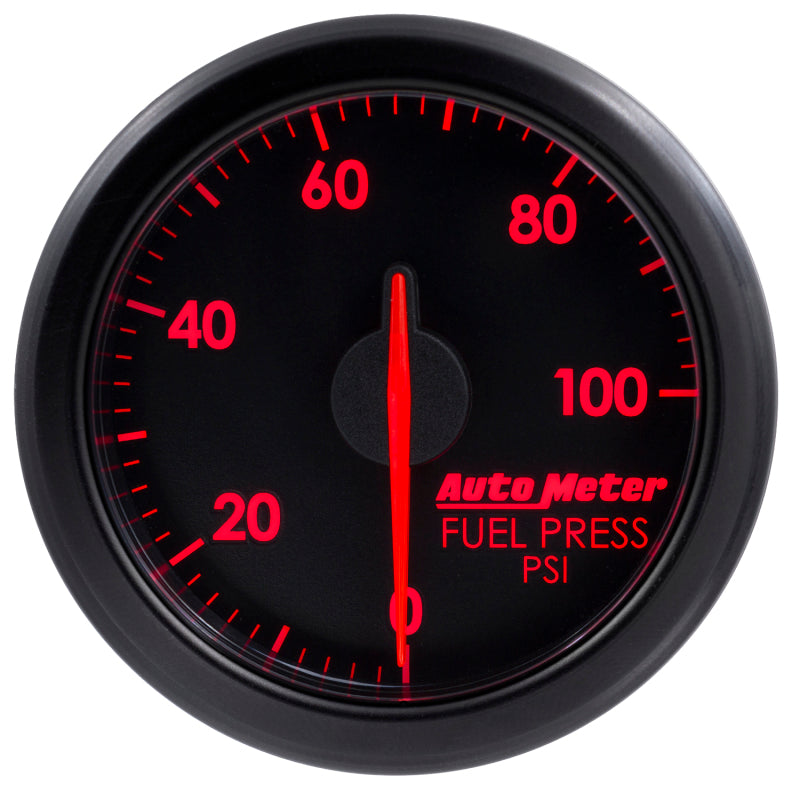 AutoMeter 9171-T Autometer Airdrive 2-1/6in Fuel Pressure Gauge 0-100 PSI - Black