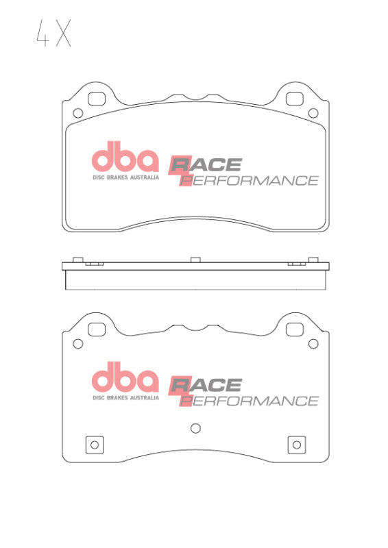 DBA DB15025RP 17-19 Ford Focus RS Front RP Performance Brake Pads