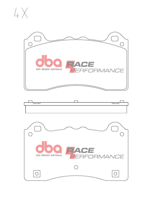 DBA DB15025RP 17-19 Ford Focus RS Front RP Performance Brake Pads