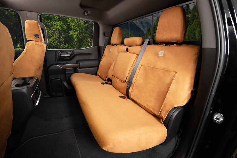 Covercraft SSC2533CABN 19-24 Chevrolet Silverado Carhartt SeatSaver Custom Front Row Seat Covers - Brown