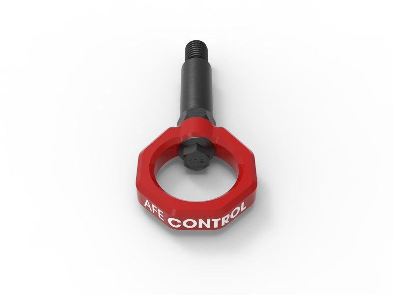 aFe 450-721001-R Control Front Tow Hook Red 20-21 Toyota GR Supra (A90)