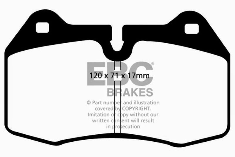 EBC DP31032C 94-99 BMW M5 3.8 (E34) Redstuff Front Brake Pads