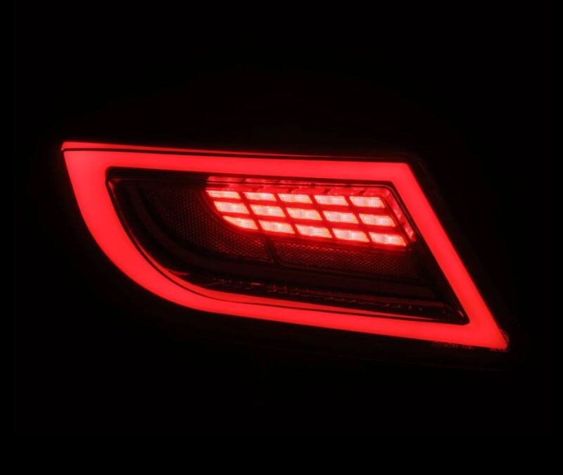 AlphaRex 675020 22-24 Toyota GR86 LUXX LED Taillights Black Smoke