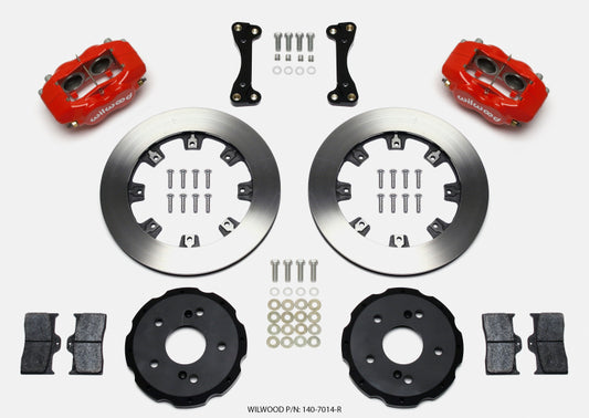 Wilwood 140-7014-R Forged Dynalite Front Hat Kit 12.19in Red 02-06 Acura RSX-5 Lug