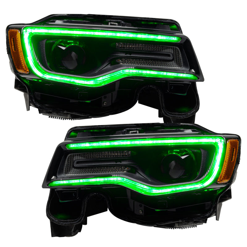 ORACLE Lighting 1284-332 Oracle 1421 Jeep Grand Cherokee Dynamic Headlight DRL Upgrade Kit ColorSHIFT Dynamic