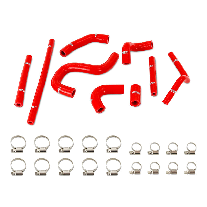 Mishimoto MMHOSE-4RUN34-96HHRRD 96-02 Toyota 4Runner 3.4L (w/ Rear Heater) Silicone Heater Hose Kit - Red