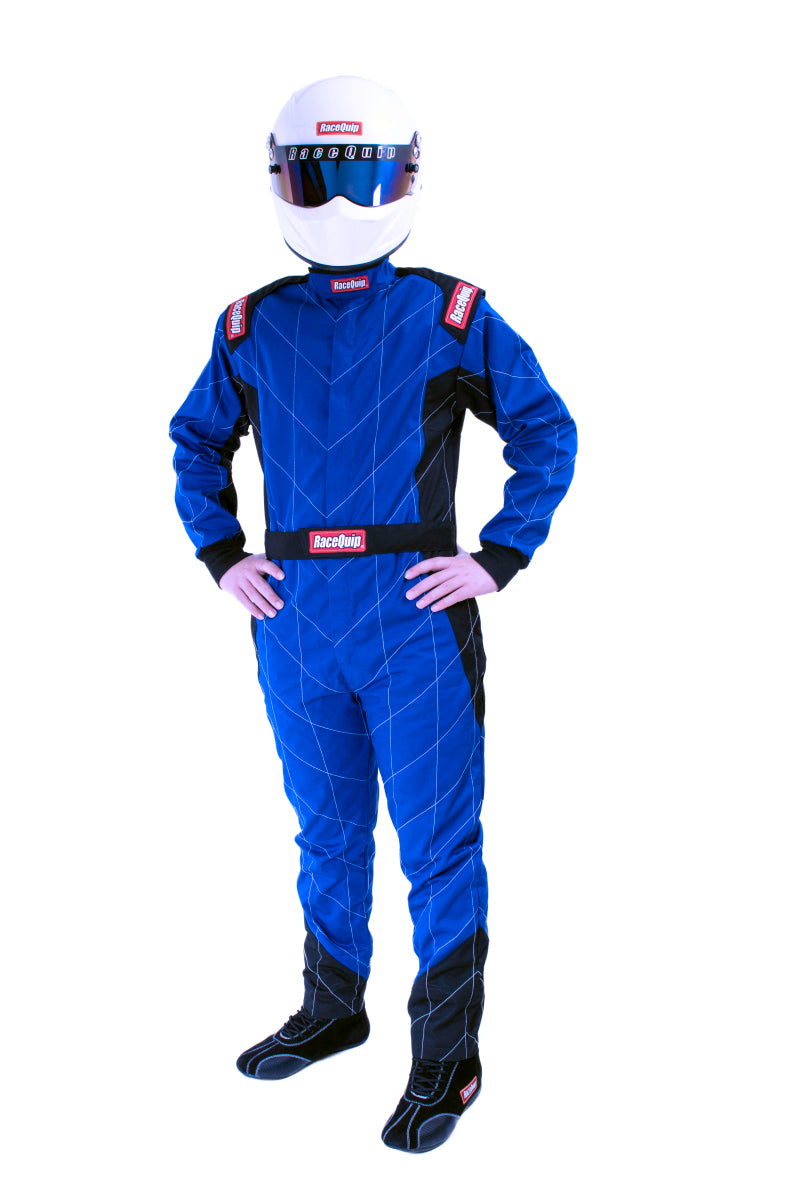 Racequip 130926 RaceQuip Blue Chevron-1 Suit - SFI-1 XL