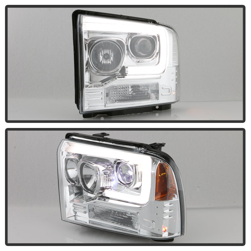 SPYDER 5087904 Spyder Platinum Ford F250/350/450 05-07 High-Power LED Module Proj. Headlights-Chrome (PRO-YD-FS05V2