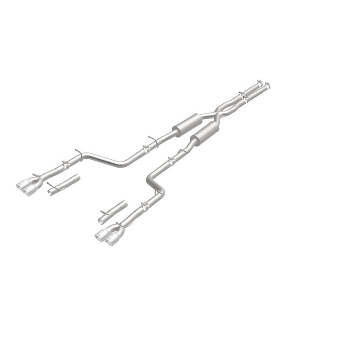 Magnaflow 19217 MagnaFlow Cat-Back, SS, 2.5in, Quad Split Rear 3.5in Tip 2015 Dodge Challenger 3.6L V6